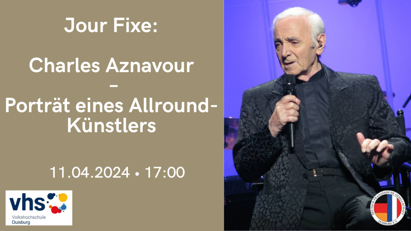 Jour Fixe: Charles Aznavour – Porträt eines Allround-Künstlers